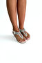 White Stone Flip Flops Women's Sandals Ew7057 - 4