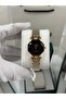 Women's Wristwatch Quartz Movement – Gold & Silver Band Black Dial Dm-00110L-D2 - 2