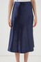 15806 Satin Skirt - Navy Blue