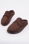 Vintage Suede Leather Daily Comfortable Closed-Front Women's Loafer Slippers - 3