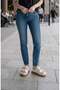 Women's Double Buckle Stone Detailed Thick Sole Daily Slippers Bnt212 - 2