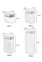 6-Piece Airtight Food Storage Container Set with Lid Lock,Kitchen Pantry Organizer,Acrylic Canister