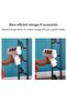 Cordless Vacuum Cleaner Stand Holder,Metal Storage Bracket,Drill-Free,Heavy 22x31cm Base,Space - 4