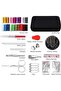 130-Piece Sewing Kit with Case, 24 Thread Spools, Needles, Scissors for Home Travel - 2