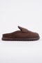 Vintage Suede Leather Daily Comfortable Closed-Front Women's Loafer Slippers