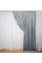 Chenille Backdrop Curtain Double Wing with Fringe Edge (Right - Left Wing)