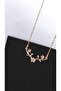 Flower Figured Tree Branch Steel Necklace - 3