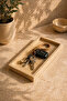 Travertine Decorative Tray 30X12 cm |   Bathroom, Coffee Corner, Candle & Incense Stand Organizer - 4