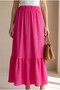 1886 Long Knitted Skirt - A.Fuchsia - 3