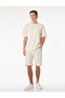 Normal Waist Cotton Bermuda Straight Fit Jean Shorts