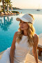 Summer Knitted Textured Women's Visor Hat - Sports Style