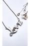 Love Text Heart Motif Steel Necklace - 4