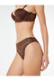 Lace Detailed Comfortable Fit Brief Panties - 3