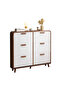 Modern Flip Drawer Shoe Cabinet Slim Entryway Storage Organizer 120x24x119 cm - 6