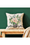 Set of 4 Floral Patterned Throw Pillow Covers Rose Bouquet Home Sweet Home Decorative Pillow - 4