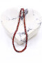 Garnet Garnet Stone Necklace Natural Stone Faceted Cut 2-3 mm - 4