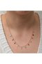 Silver Colored Drop Stone Lucky Women's Necklace - 3
