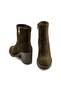 Genuine Leather Zippered Rubber Sole Boots Z590 Yarma Suet Brown 490 C63 (Split Suede Brown) - 4