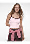 Slim Fit Rope Strap Ribbed Sleeveless Blouse - 2