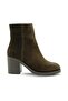 Genuine Leather Zippered Rubber Sole Boots Z590 Yarma Suet Brown 490 C63 (Split Suede Brown)