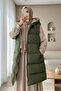 Hooded Double-Sided Inflatable Vest -Khaki