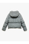 Hooded Long Sleeve Pocket Detailed Zippered Quilted Water Repellent Puffer Coat - 4