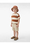 Cycling Printed Short Sleeve Crew Neck Cotton Striped T-Shirt - 2