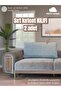 2 Pcs Large Back Cushion Cover - Back Cushion Pillow Cover with Zipper - Fabric Cover Box Model