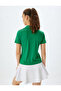 Sports T-Shirt Polo Neck Slim Fit Short Sleeve - 4