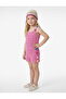 Cotton Square Collar Knitwear Undershirt with Floral Detail and Straps