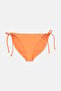 Women Solid Bikini Bottom, Orange - 3