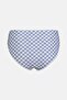 Women Checkered Bikini Bottom, Denim - 2