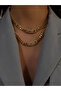 Gold Embellished Clip Necklace - 2