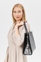 Women's Crossbody Shoulder Strap Stylish Lock Closure Black Color Shoulder Handbag - 6