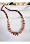 Rodonite Pink Mix Natural Stone Necklace 45 cm - 3