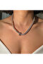 Vip Silver Baguette Stone Necklace - 2