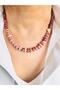 Rodonite Pink Mix Natural Stone Necklace 45 cm - 2