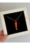 Steel Red Fish Necklace - 6