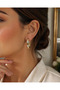 Steel Square Ring Zircon Stone Earrings Do Not Tarnish. - 2