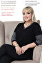 Women's Plus Size Viscose Summer Spring Thin Knitted Silver Glitter Detailed V-Neck Black Mother Blouse - 8