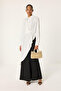 Oversize Asymmetric Shirt Collar Tunic