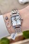 Rose Silver Color 24 mm Women Wrist Watch with Gift Package - 3