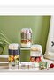 Beige Glass Yogurt Container Qlux Glass Yogurt Muesli Portion Container Food Container C-00538 Bpa Free with Fork - 2