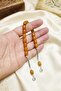 Stick-Shaped Amber Zaza Prayer Beads / High-End Product with Countersunk Holes - 2