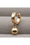Gold Color Minimal Dangle Steel Ball Earring-Children's Earring - 3