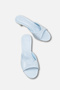 Mirella Rosetti Baby Blue Rustic Women's Stylish New Season Flat Comfortable Pointed Toe Thin Short Kitten Heeled Slippers - 3