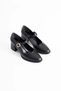 Black Skin Women's Heeled Shoes Tr18Ms08C - 2