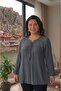 Plus Size Women's Lace Shirt Blouse