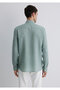 Green Linen Shirt Slim Fit / Slim Fit 0211466 -70113 - 4