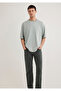 Green Basic T-Shirt Loose Fit / Loose Relaxed Cut 0612595-70148